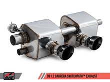 Cargar imagen en el visor de la galería, AWE Tuning Porsche 911 (991.2) Carrera / S SwitchPath Exhaust for PSE Cars - Diamond Black Tips