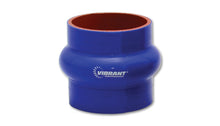 Load image into Gallery viewer, Vibrant 4 Ply Reinforced Silicone Hump Hose Connector - 2.25in I.D. x 3in long (BLUE)