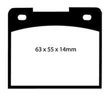 Cargar imagen en el visor de la galería, EBC 66-68 Volvo 140 1.8 Redstuff Rear Brake Pads