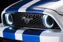 Cargar imagen en el visor de la galería, Oracle Ford Mustang 10-13 WP LED Fog Halo Kit (Grille Style) - White