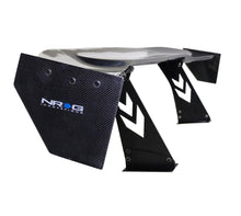 Cargar imagen en el visor de la galería, NRG Carbon Fiber Spoiler - Universal (69in.) w/NRG Logo / Stand Cut Out / Large Side Plate