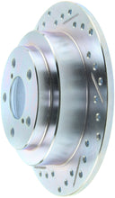 Cargar imagen en el visor de la galería, StopTech Select Sport 98-08 Subaru Forester Slotted and Drilled Right Rear Rotor