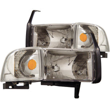 Cargar imagen en el visor de la galería, ANZO 1994-2001 Dodge Ram Crystal Headlights Chrome