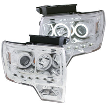 Cargar imagen en el visor de la galería, ANZO 2009-2014 Ford F-150 Projector Headlights w/ Halo Chrome (CCFL) G2