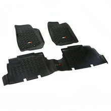 Cargar imagen en el visor de la galería, Rugged Ridge Floor Liner Front/Rear Black 2007-2018 Jeep Wrangler JK 4 Dr