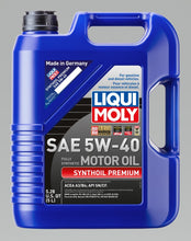 Cargar imagen en el visor de la galería, LIQUI MOLY 5L Synthoil Premium Motor Oil SAE 5W40