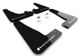 Rally Armor 22-26 Tesla Model X Black UR Mud Flap w/White Logo