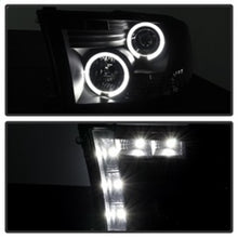 Cargar imagen en el visor de la galería, Spyder Dodge Ram 1500 09-14 Projector Headlights Halogen- LED Halo LED - Blk Smke PRO-YD-DR09-HL-BSM