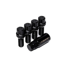 Cargar imagen en el visor de la galería, Vossen 30mm Lock Bolt - 14x1.25 - 17mm Hex - Cone Seat - Black (Set of 4)