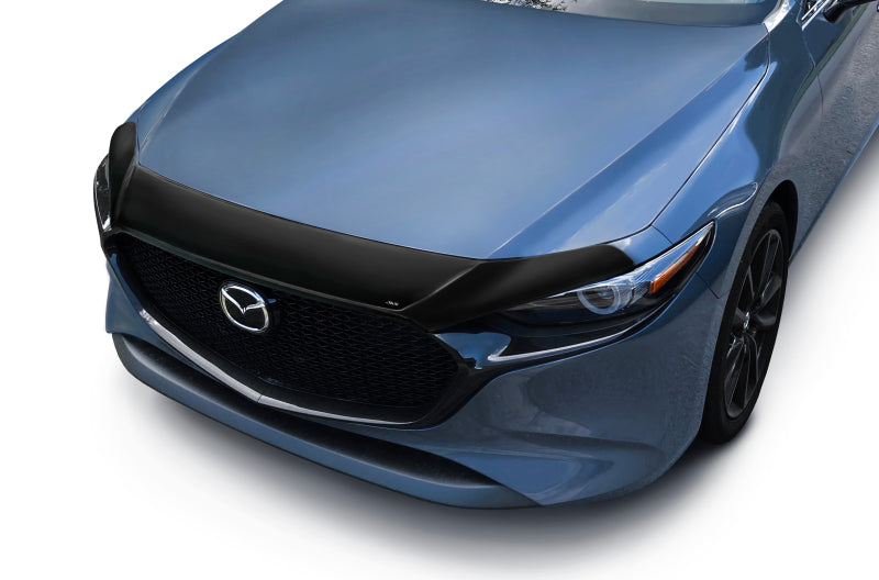 AVS 19-22 Mazda 3 Hatchback Aeroskin Low Profile Hood Shield - Smoke