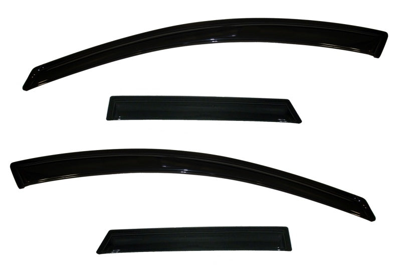 AVS 10-13 Mazda 3 (5 Door Sport) Ventvisor Outside Mount Window Deflectors 4pc - Smoke