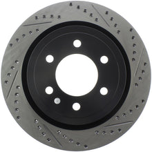 Cargar imagen en el visor de la galería, StopTech Slotted &amp; Drilled Sport Brake Rotor - Rear Left