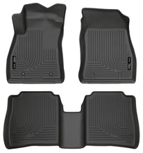 Cargar imagen en el visor de la galería, Husky Liners 14-18 Nissan Sentra Weatherbeater Black Front &amp; 2nd Seat Floor Liners