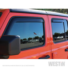 Cargar imagen en el visor de la galería, Westin 2018-2019 Jeep Wrangler JL Unlimited Wade In-Channel Wind Deflector 4pc - Smoke