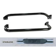 Cargar imagen en el visor de la galería, Rugged Ridge 3-In Round Tube Side Step SS 87-95 Jeep Wrangler YJ