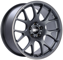 Cargar imagen en el visor de la galería, BBS CH-R 19x9.5 5x120 ET35 Satin Titanium Polished Rim Protector Wheel -82mm PFS/Clip Required