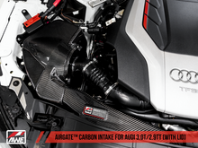 Cargar imagen en el visor de la galería, AWE Tuning Audi B9/B9.5 S4/S5/RS5 3.0T Carbon Fiber AirGate Intake w/ Lid