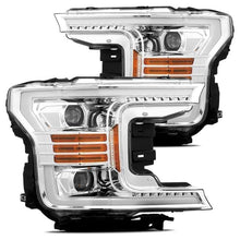 Cargar imagen en el visor de la galería, AlphaRex 18-20 Ford F-150 LUXX LED Proj Headlights Plank Style Chrome w/Activ Light/DRL