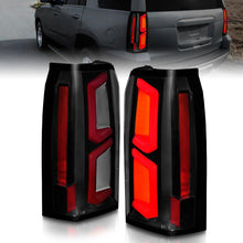 Load image into Gallery viewer, ANZO 2015-2020 Chevrolet Tahoe LED Tail Lights w/ Light Bar Black Housing Somke Lens