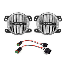 Cargar imagen en el visor de la galería, KC HiLiTES 18-23 Jeep JL/JT (w/Stock Bumper) Gravity G4 LED Light Clear Fog Beam (Pair Pack System)