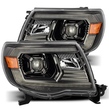 Cargar imagen en el visor de la galería, AlphaRex 05-11 Toyota Tacoma PRO-Series Projector Headlights Plank Style Design Alpha Black w/DRL