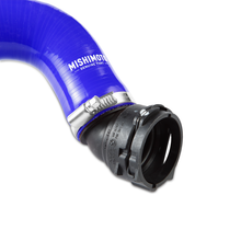 Cargar imagen en el visor de la galería, Mishimoto 15+ Ford Mustang GT Blue Silicone Upper Radiator Hose