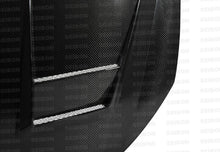 Cargar imagen en el visor de la galería, Seibon 10-11 VW Golf GTI 5K/MK6 DV Carbon Fiber Hood w/ Shaved Emblem