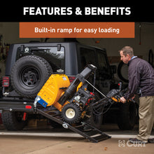 Load image into Gallery viewer, Curt 50in x 30-1/2in Aluminum Hitch Cargo Carrier w/Ramp