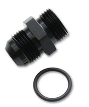 Cargar imagen en el visor de la galería, Vibrant -3AN Male Flare to -4 ORB Male Straight Adapter w/O-Ring - Anodized Black