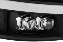 Cargar imagen en el visor de la galería, AlphaRex 07-13 Chevy 1500HD NOVA LED Proj Headlights Plank Style Matte Blk w/Activ Light/Seq Signal