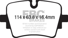 Cargar imagen en el visor de la galería, EBC 14+ Jaguar F-Type (Cast Iron Rotors Only) 5.0 Supercharged (490) Redstuff Rear Brake Pads