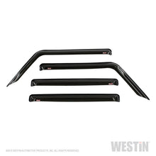 Cargar imagen en el visor de la galería, Westin 2018-2019 Jeep Wrangler JL Unlimited Wade Slim Wind Deflector 4pc - Smoke