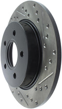 Cargar imagen en el visor de la galería, StopTech 12-15 Ford Focus w/ Rear Disc Brakes Rear Left Slotted &amp; Drilled Rotor