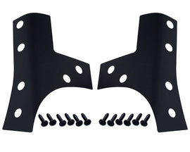 Kentrol 07-18 Jeep Wrangler JK Windshield Support Overlays Pair - Textured Black