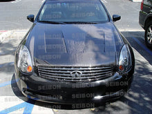 Load image into Gallery viewer, Seibon 03-07 Infiniti G35 Coupe TS Carbon Fiber Hood