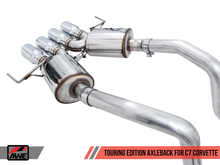 Cargar imagen en el visor de la galería, AWE Tuning 14-19 Chevy Corvette C7 Z06/ZR1 (w/o AFM) Touring Edition Axle-Back Exhaust w/Chrome Tips