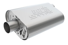 Cargar imagen en el visor de la galería, Borla CrateMuffler SBC Hot 350/383 3.0 inch Offset/Center 14in x 4.35in x 9in Oval S-Type Muffler