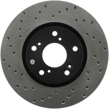 Cargar imagen en el visor de la galería, StopTech 06-08 Honda Civic Si Cross Drilled Right Front Rotor