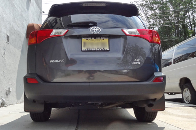 Rally Armor 13-15 Toyota RAV4 Black UR Mud Flap w/ Red Logo