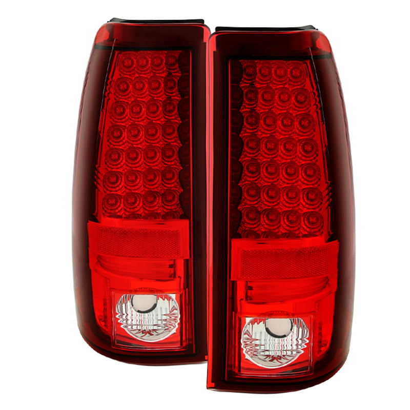 Spyder Chevy Silverado 1500 03-06 (Not Fit Stepside)LED Tail Lights Red Clear ALT-YD-CS03-LED-RC