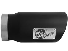 Cargar imagen en el visor de la galería, aFe Diesel Exhaust Tip Bolt On Black 5in Inlet x 6in Outlet x 12in Long