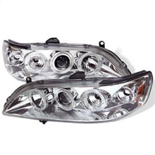 Load image into Gallery viewer, Spyder Honda Accord 98-02 1PC Projector Headlights LED Halo Amber Reflctr Chrm PRO-YD-HA98-AM-C