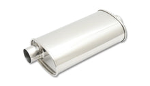 Cargar imagen en el visor de la galería, Vibrant StreetPower Oval Muffler 3.50in Inlet/Outlet (Offset-Center)