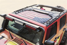 Load image into Gallery viewer, Rugged Ridge Eclipse Sun Shade FrontBlack Flag 07-18 Jeep Wrangler