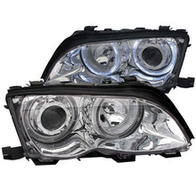 Cargar imagen en el visor de la galería, ANZO 2002-2005 BMW 3 Series E46 Projector Headlights w/ Halo Chrome