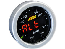 Cargar imagen en el visor de la galería, AEM X-Series 0-160 MPH Black Bezel w/ Black Face GPS Speedometer Gauge