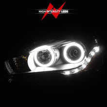 Cargar imagen en el visor de la galería, ANZO 2008-2015 Mitsubishi Lancer Projector Headlights w/ Halo Black (CCFL)