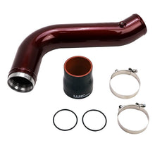 Cargar imagen en el visor de la galería, Wehrli 17-19 Chevrolet 6.6L L5P Duramax Passenger Side 3.5in Intercooler Pipe - WCFab Red