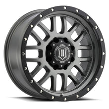 Cargar imagen en el visor de la galería, ICON Alpha 20x9 8x170 0mm Offset 5in BS 125.2mm Bore Gun Metal Wheel