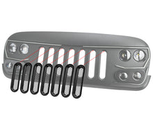 Cargar imagen en el visor de la galería, Oracle Vertical Mesh Inserts for Vector Grille (JK Model Only)